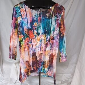 Vibrant Multicolor Women's Tunic Top